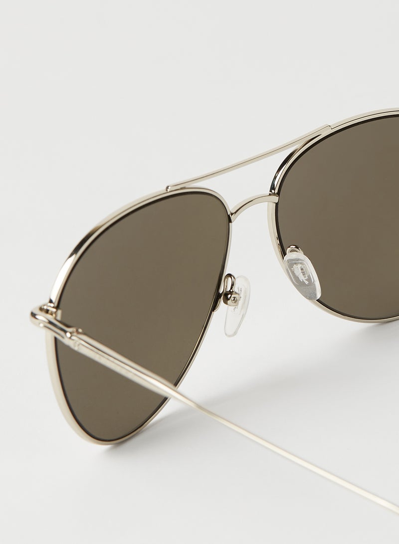 لونج شامب نظّارة شمسيّة آفياتور بإطار معدني كامل الحواف - مقاس العدسة: 59 مم للنساء - Image 2