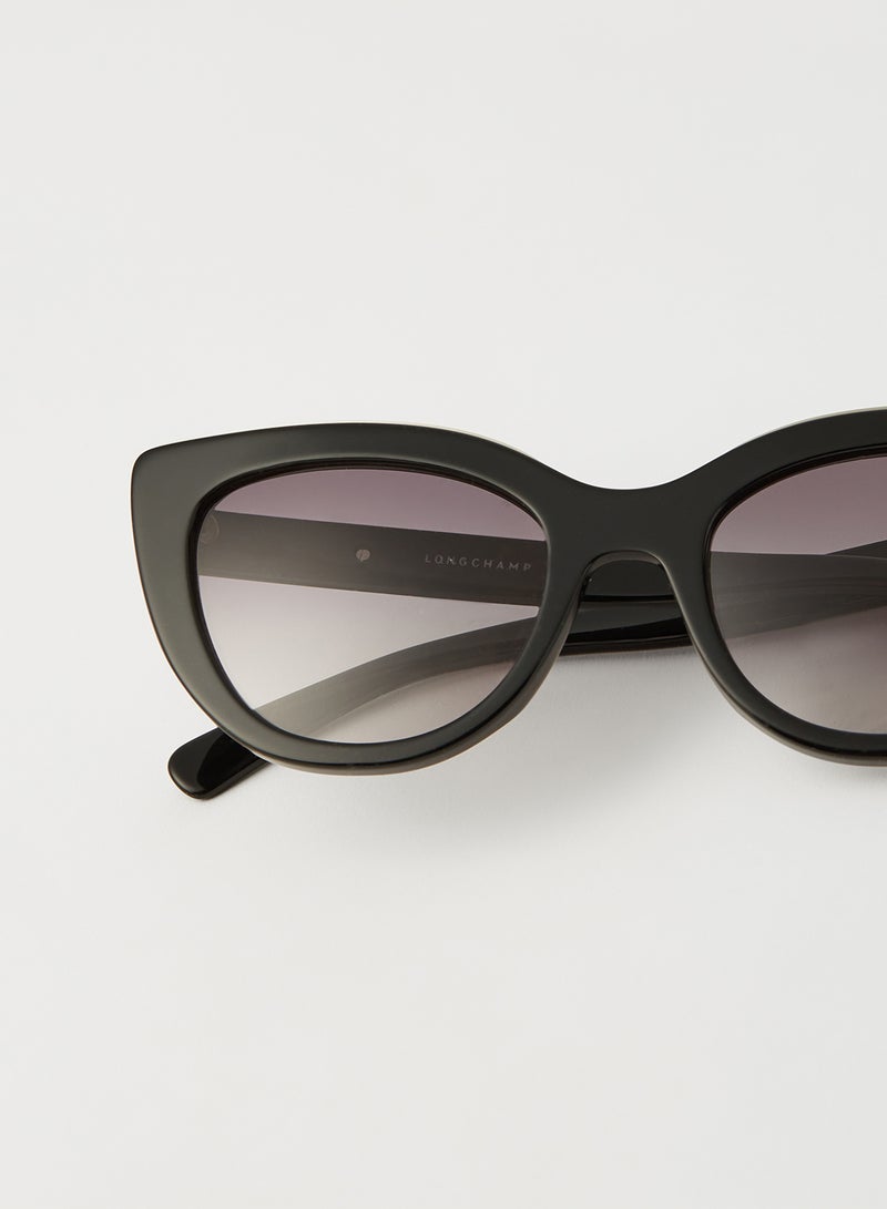 لونج شامب نظارة شمسية بإطار كامل على شكل فراشة من الأسيتات - مقاس العدسة: 51 مم للنساء - Image 4