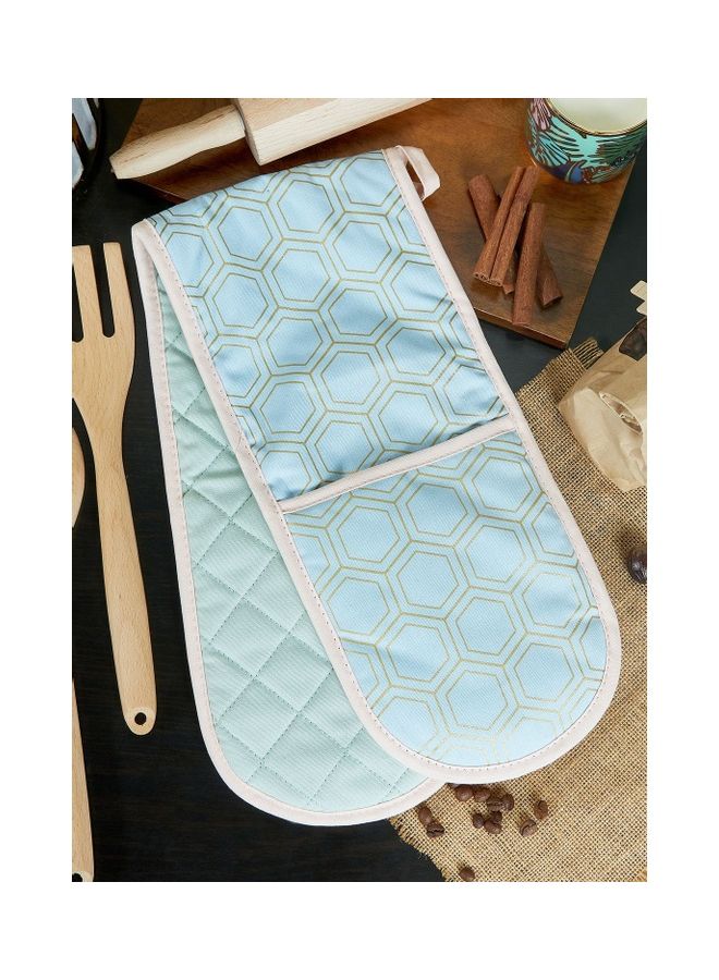 Frosted Deco Double Oven Glove Blue OS - v1617718966/N46244678A_2