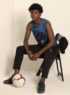 ABOF Basic Round Neck Can Not Miss In The Zone Printed Vest Blue/Black  - Image 3