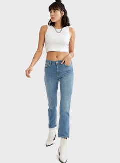 High Waist Skinny Fit Jeans Blue - v1617720661/N46223404V_4