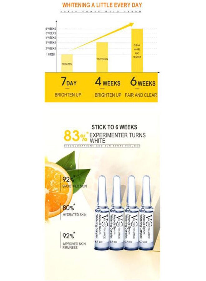 DR. RASHEL 7 Pieces Vitamin C & Nicotinamide Ampoule Serum Whitening Complex Clear 14ml - Image 4