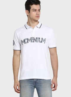 Red Tape Momentum Tipped Polo White  - Image 1
