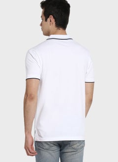 Red Tape Momentum Tipped Polo White  - Image 2