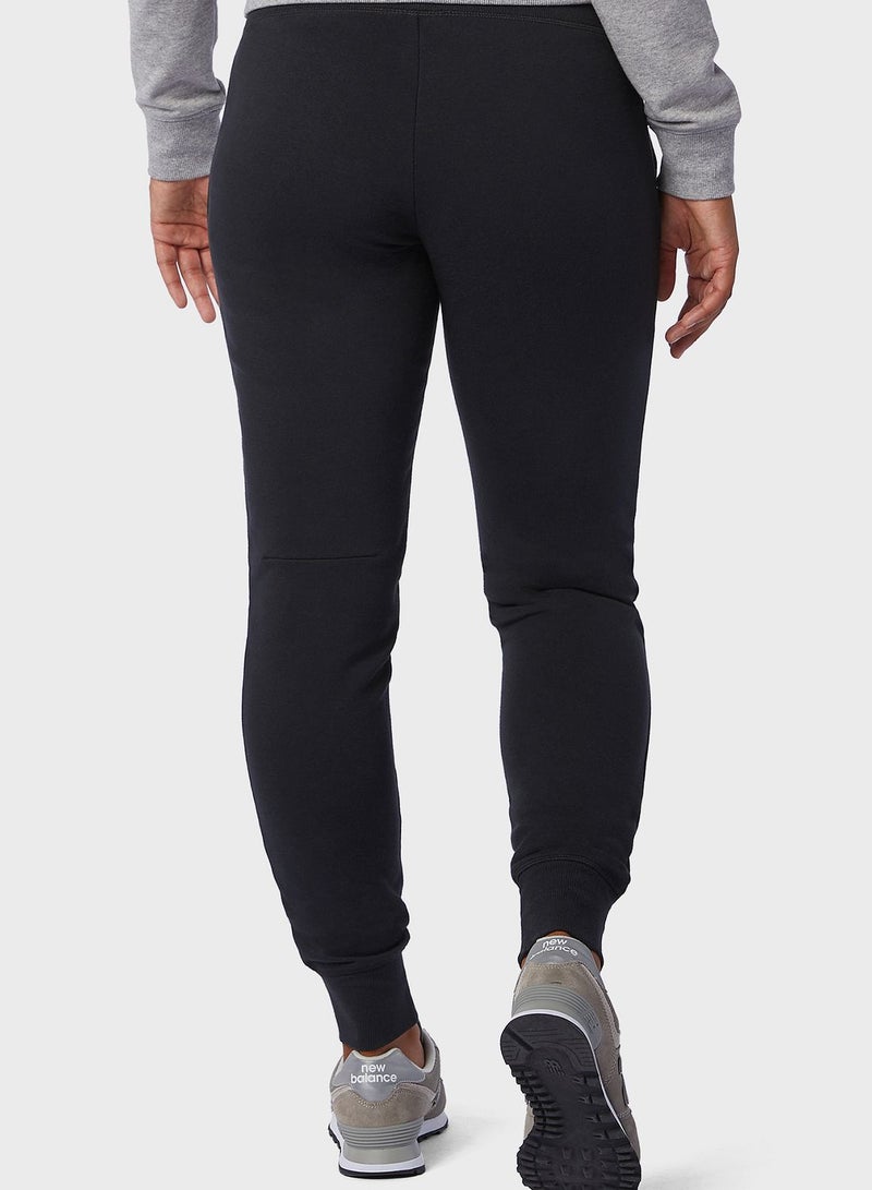 New Balance Essential French Terry Sweatpants Black - Image 2