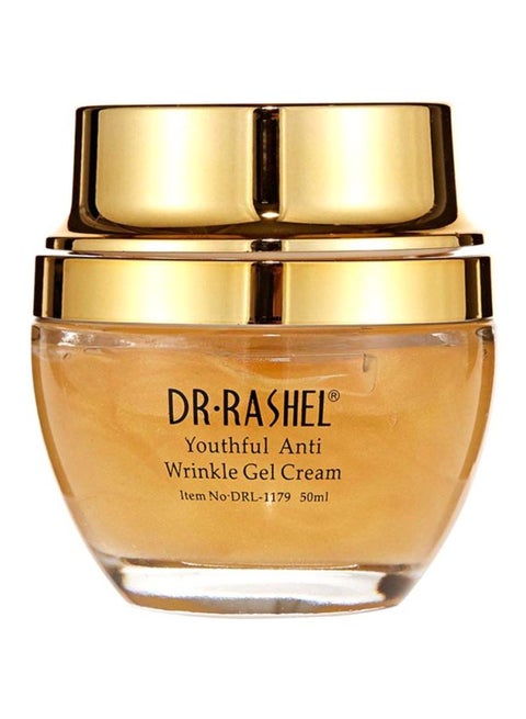 24K Gold And Collagen Anti-Wrinkle Gel Cream Yellow 50ml