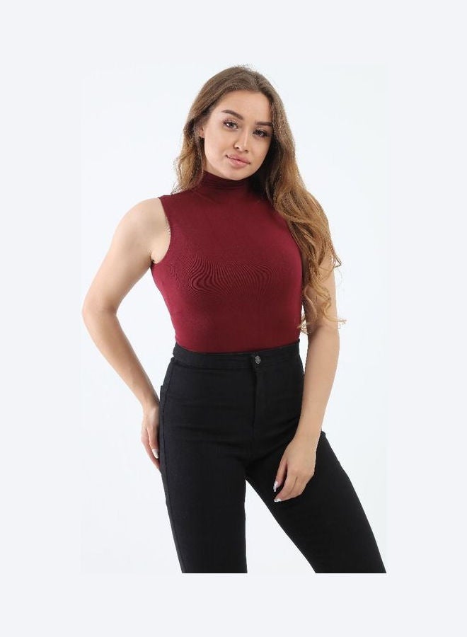 Carina Casual Plain Basic Body Wear Microfibre For Women Wine  - Image 2
