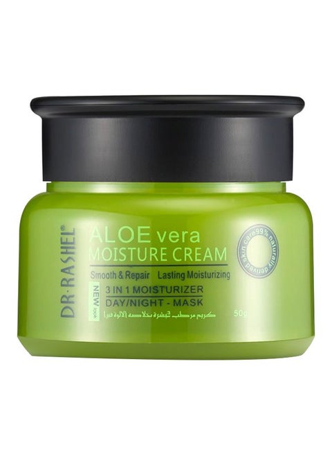 3-In-1 Aloe Vera Moisture Cream Green 50grams