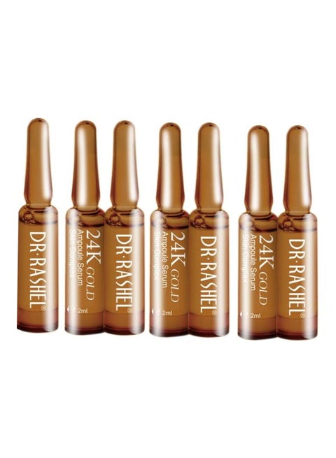 7-Piece Argan Oil Ampoule Serum Brown 2ml