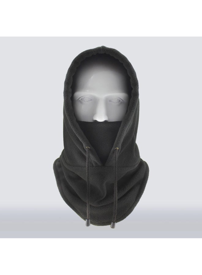 Generic - Solid Pattern Full Cover Face Mask Black - Image 1