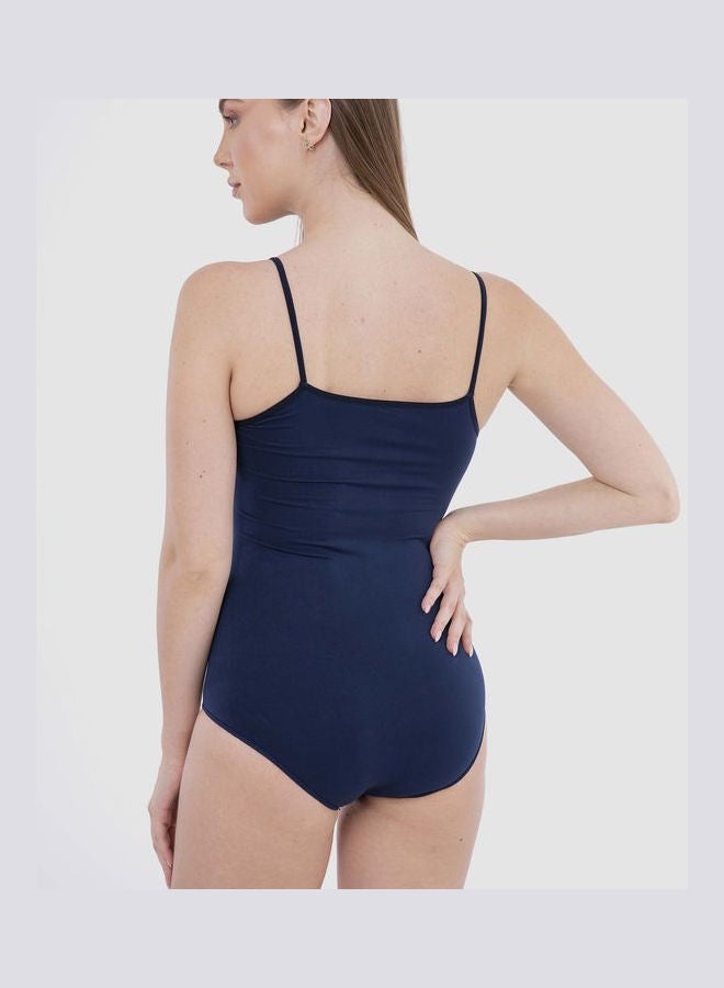 Carina Casual Plain Basic Body Wear Microfibre For Women Navy  - Image 4