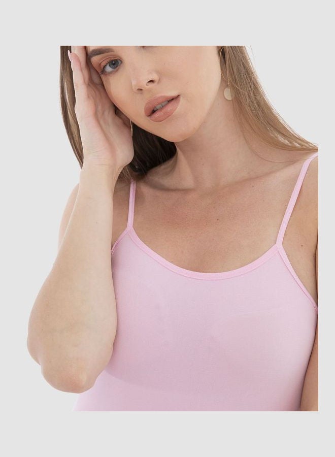 Carina Casual Plain Basic Body Wear Microfibre For Women Pink  - Image 2