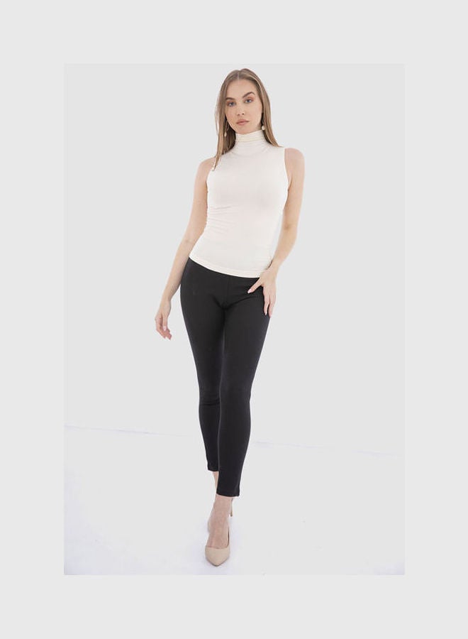 Carina Casual Plain Basic Body Wear Microfibre For Women Off White  - Image 1