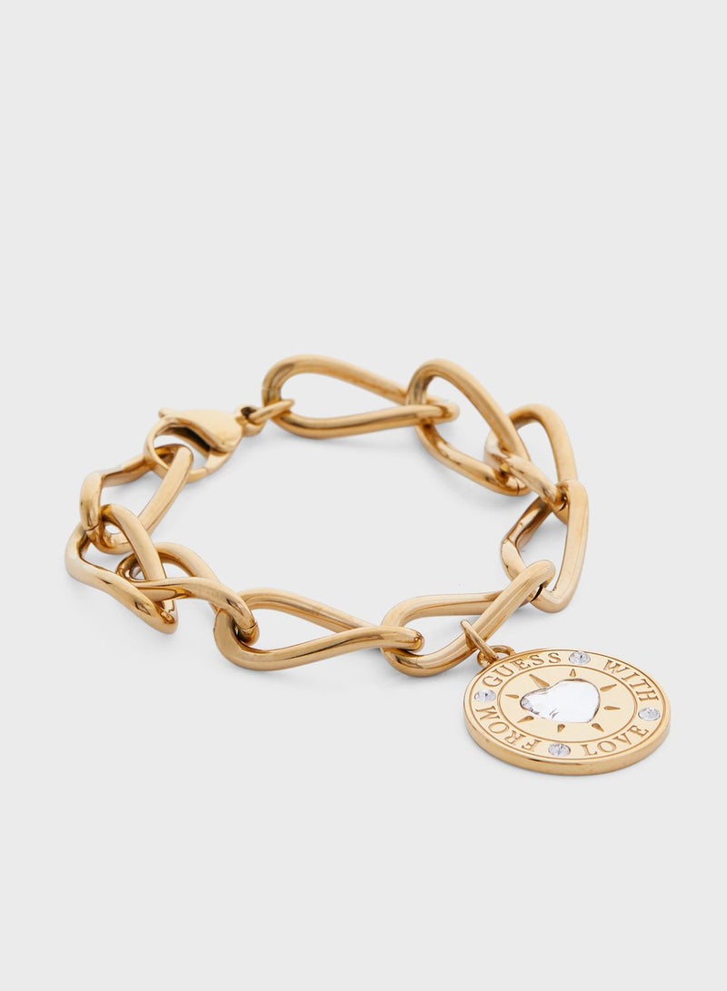 GUESS Big Chain Coin Bracelet  - Image 1
