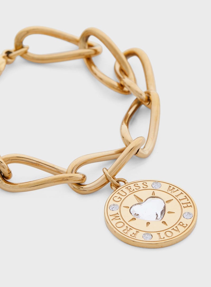 GUESS Big Chain Coin Bracelet  - Image 3