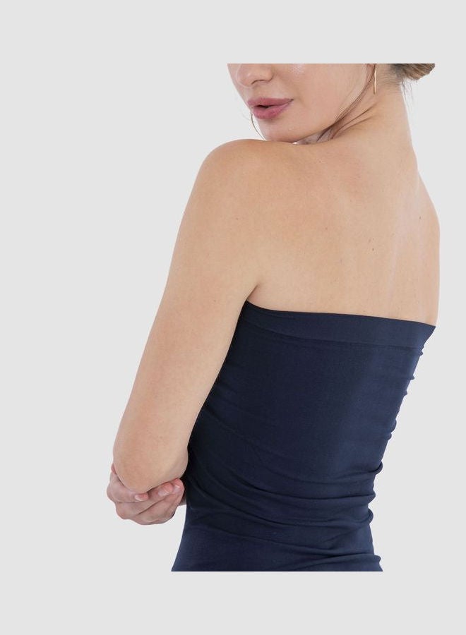 Carina Casual Plain Basic Body Wear Microfibre For Women Navy  - Image 5