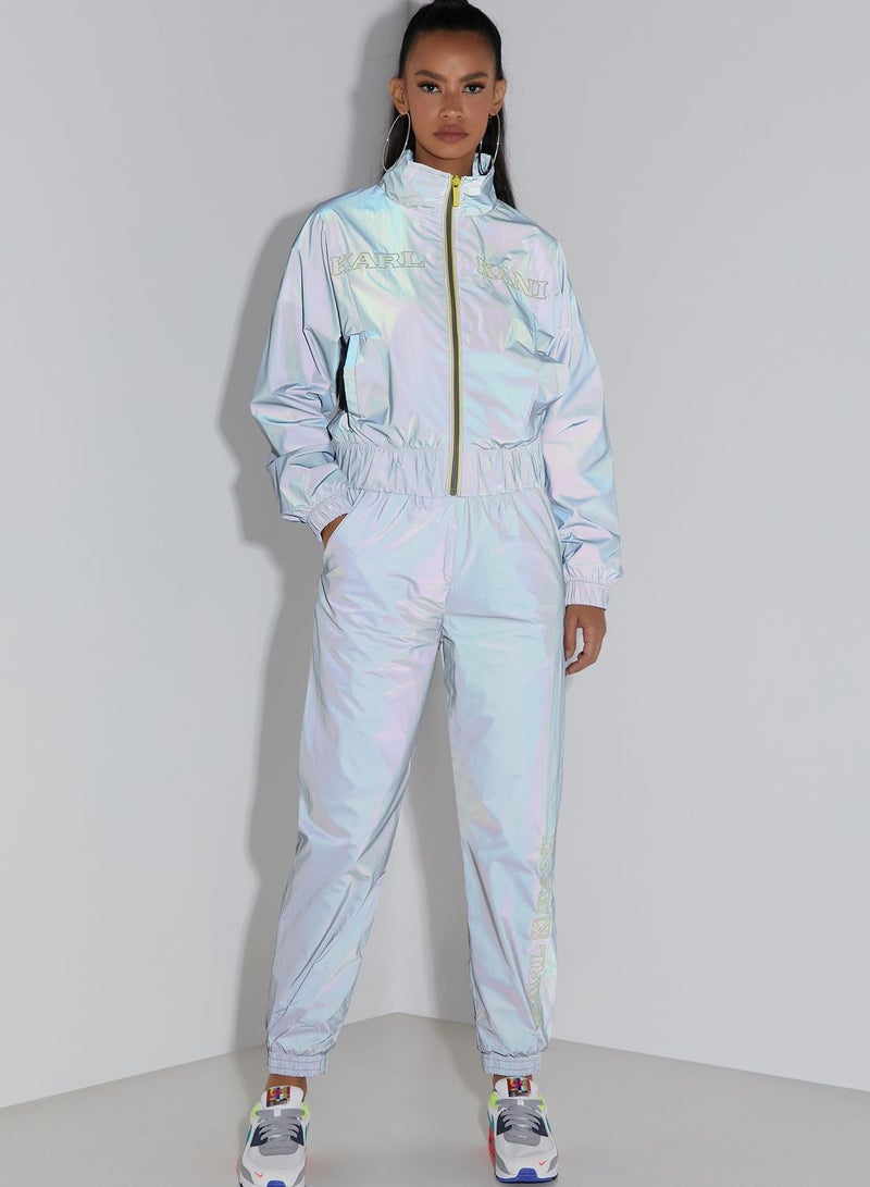 Karl Kani - Retro Shiny Track Pants Blue - Image 1