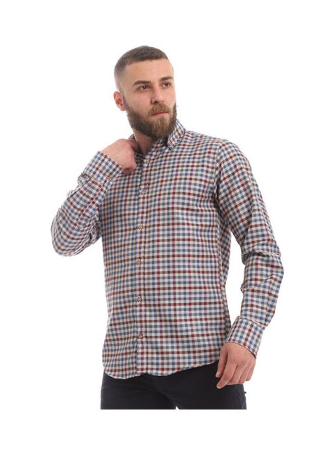 Esla Long-sleeved Printed Shirt Sky Blue  - Image 2