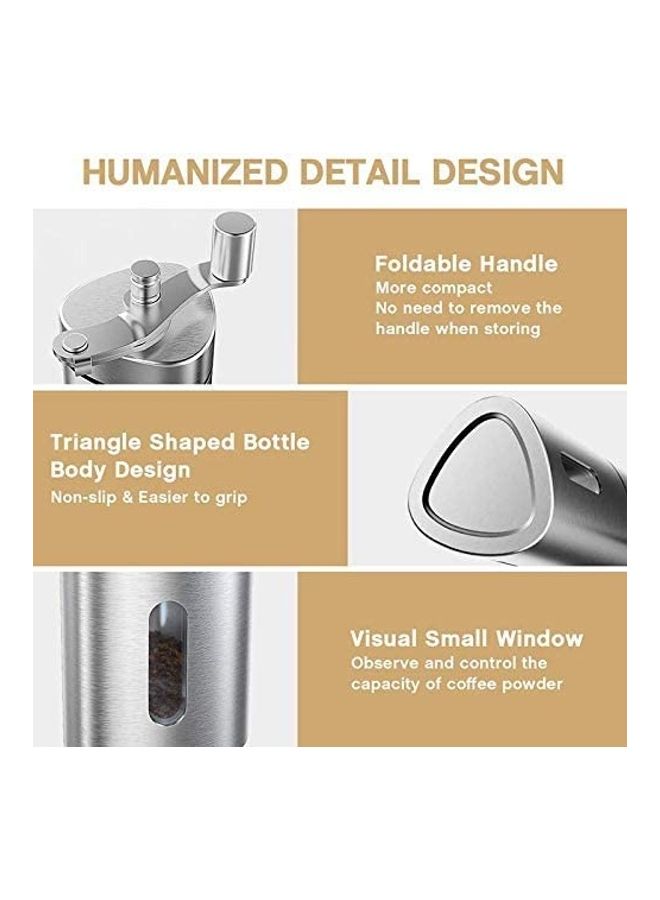 Manual Coffee Grinder Silver 40ml - Image 3