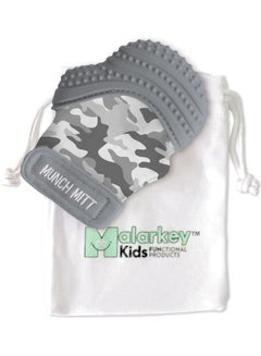 Malarkey Kids Camo Printed Munch Mitt Teether With Travel Bag  - Image 1