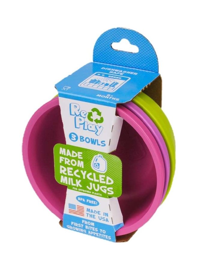 Re-Play 3-Piece Recycled Bowl - Packaging May Vary - Image 1