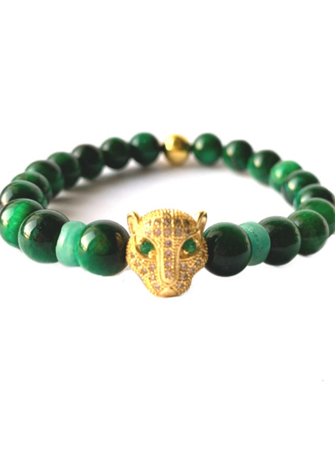 Miracle Empire Natural Colombian Emerald With 18K Gold Plated Bracelet  - Image 1
