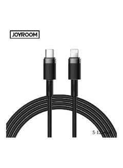 JOYROOM Fast Charging Cable - Type-C To Lightning - 20W - 2.4A - Black  - Image 1