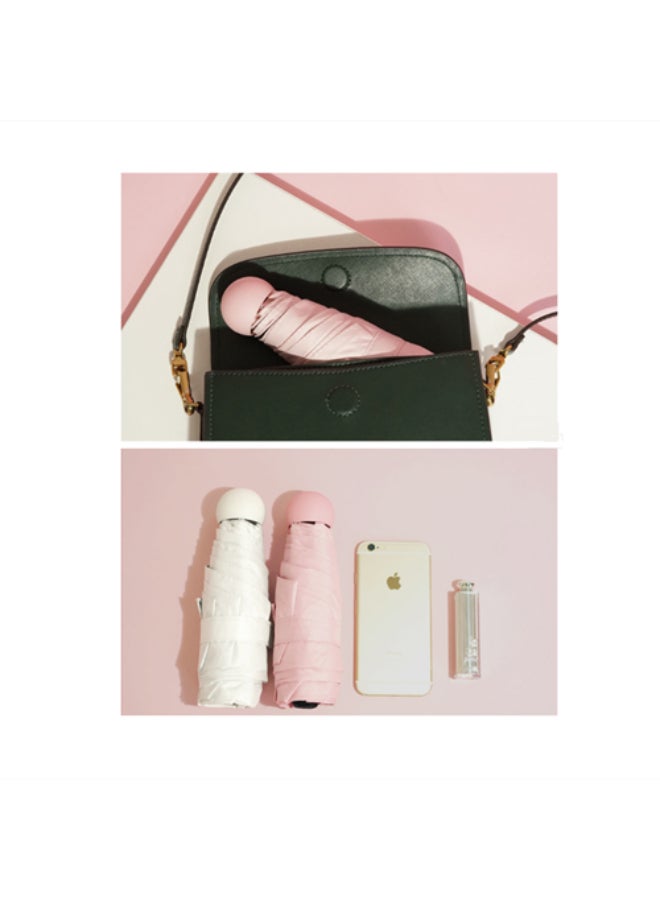 Plain And Basic Flamingo Vinyl Sun Umbrella green - Image 4