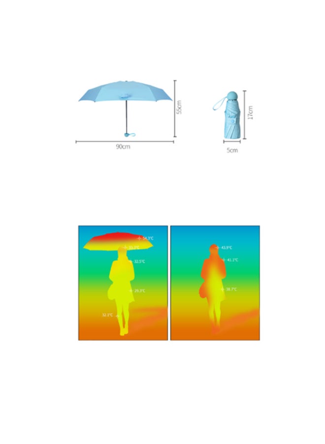 Plain And Basic Flamingo Vinyl Sun Umbrella green - Image 5