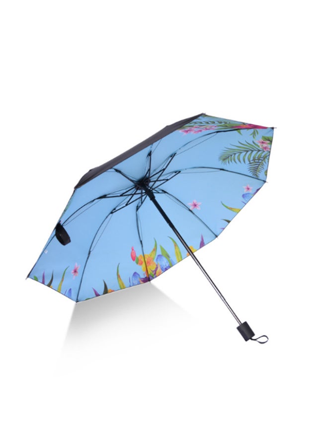 Vinyl Anti-ultraviolet Sun Umbrella Small Fresh Sunny Umbrella Black - Image 1