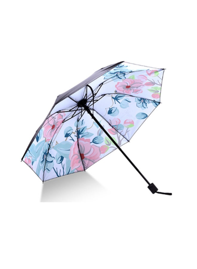 Vinyl Anti-ultraviolet Sun Umbrella Small Fresh Sunny Umbrella Black - Image 1