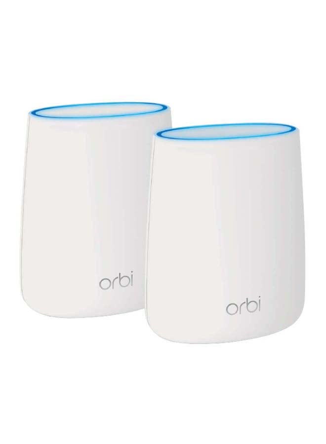 NETGEAR - Orbi Whole Home Mesh WiFi System Upto 3000 sq.ft White/Blue - Image 1