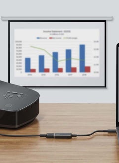 Aukey USB-C To HDMI Adapter Black  - Image 2