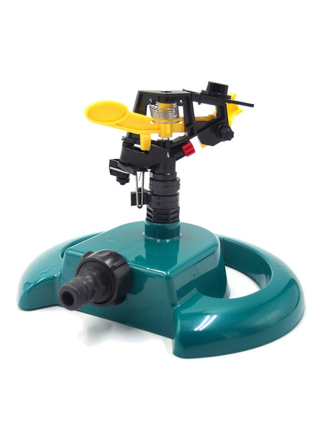 Generic 360 Degree Automatic Garden Sprinkler Green/Yellow 20x10x18cm  - Image 1