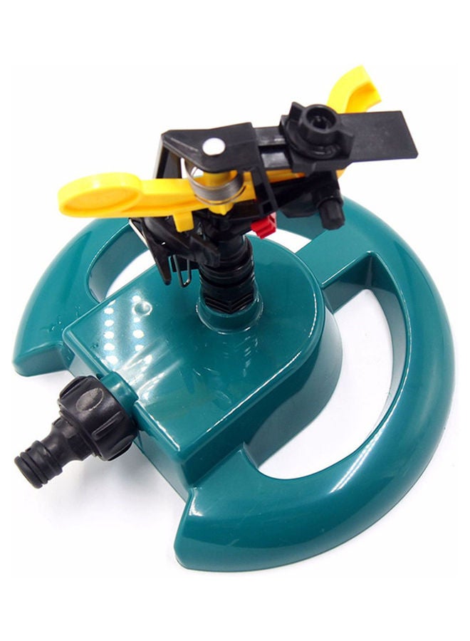 Generic 360 Degree Automatic Garden Sprinkler Green/Yellow 20x10x18cm  - Image 3