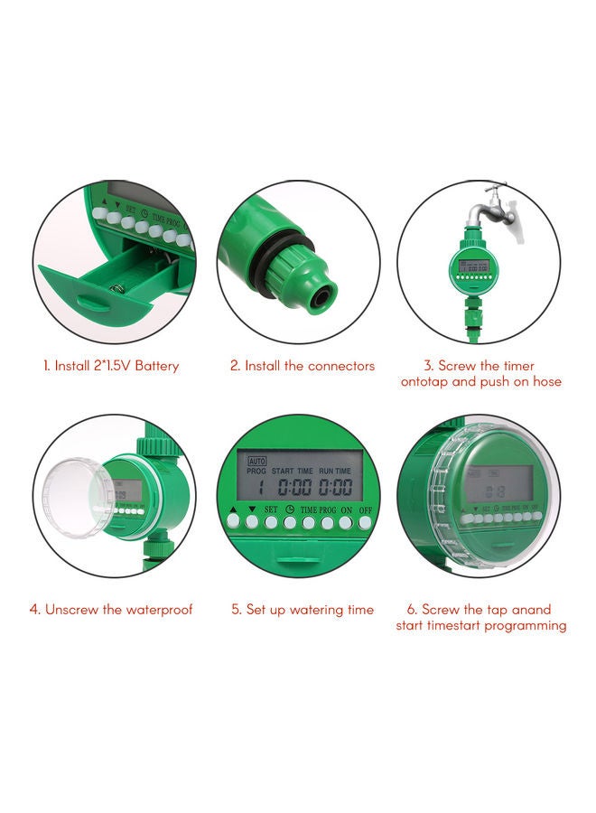 Generic - Water Timer Outlet Faucet Controller Green - Image 1