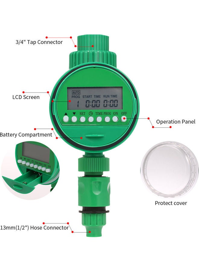 Generic - Water Timer Outlet Faucet Controller Green - Image 1