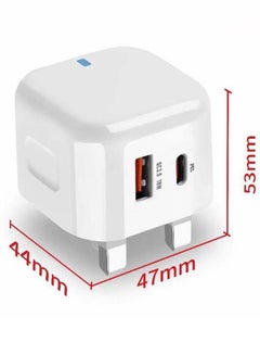 Earldom Dual Port Power Supply 3.0 Adapter Plug White  - Image 5