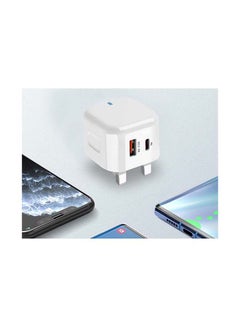 Earldom Dual Port Power Supply 3.0 Adapter Plug White  - Image 3