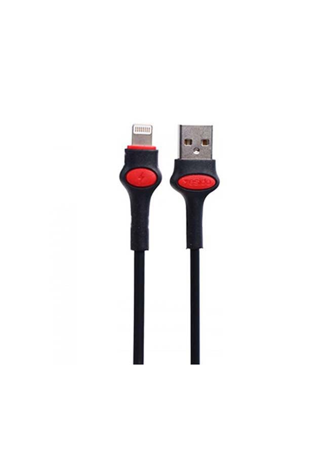 Yesido - Lightning USB Fast Sync And Charge Cable black - Image 1