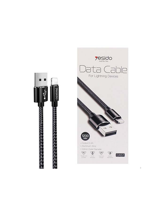 Yesido - Lightning Cable black - Image 1