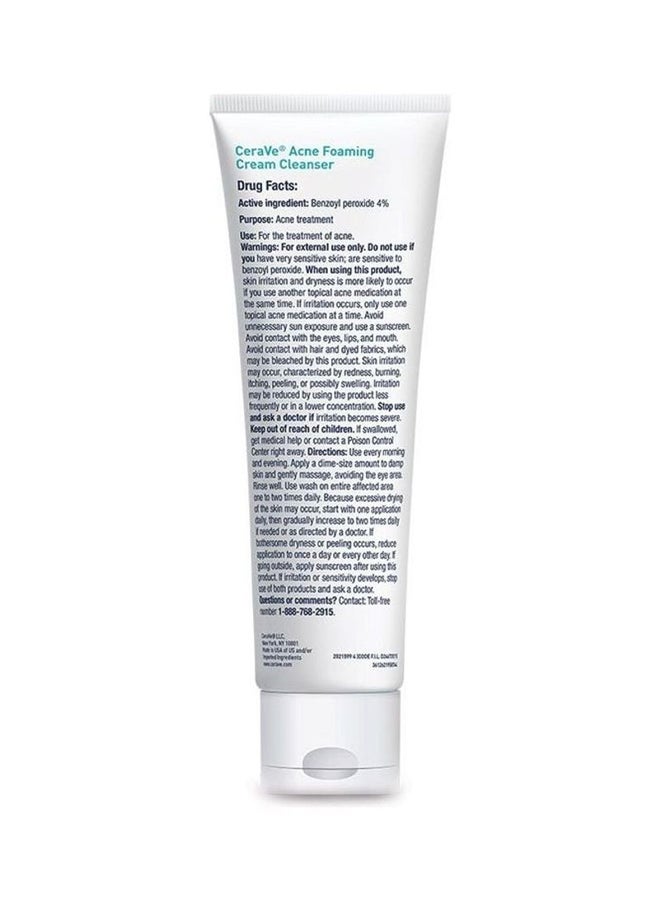 CeraVe - Acne Foaming Cream Cleanser White 150ml - Image 1