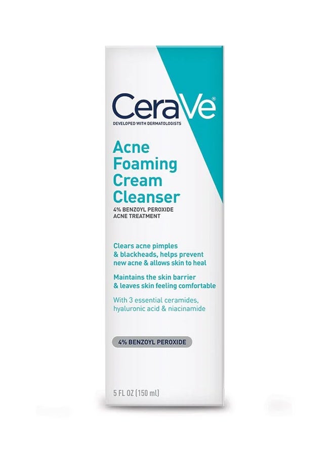 CeraVe - Acne Foaming Cream Cleanser White 150ml - Image 1