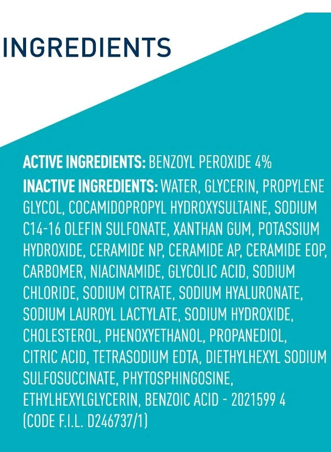 CeraVe - Acne Foaming Cream Cleanser White 150ml - Image 1