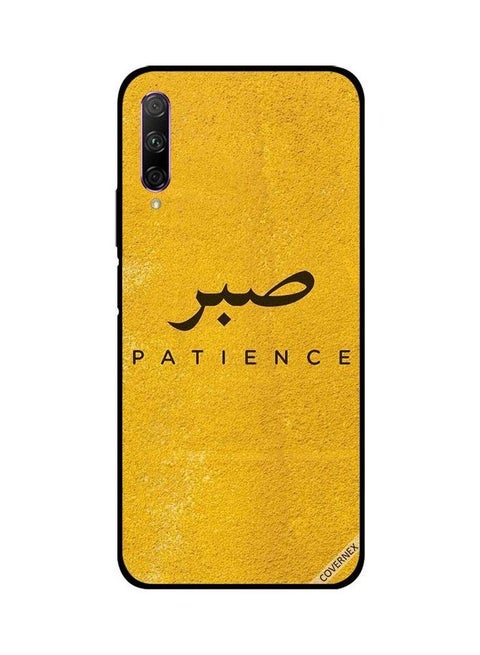 Protective Case Cover For Honor 9X Pro Sabar Patience Multicolour