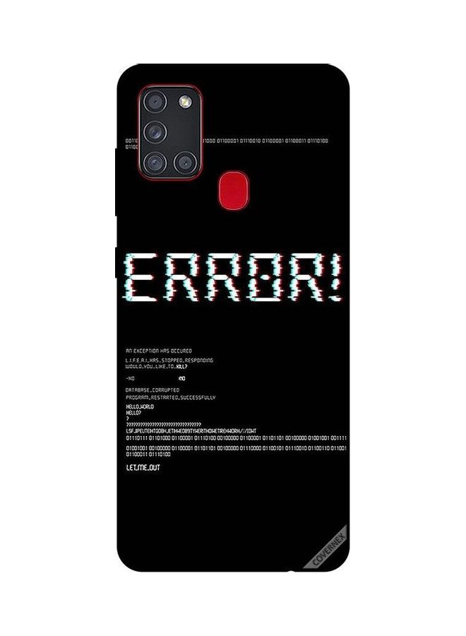 Covernex Error Design Protective Case Cover For Samsung Galaxy A21S Multicolour