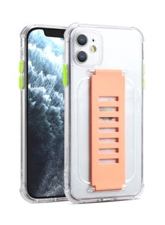 Protective Case Cover With Wristband For Apple iphone 12 Pro Clear/Orange - v1617779564/N45820306A_1