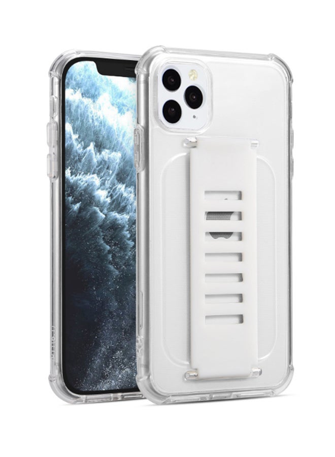 Grip2u - Protective Case Cover With Wristband For Apple iphone 11 Pro Clear/White - Image 1