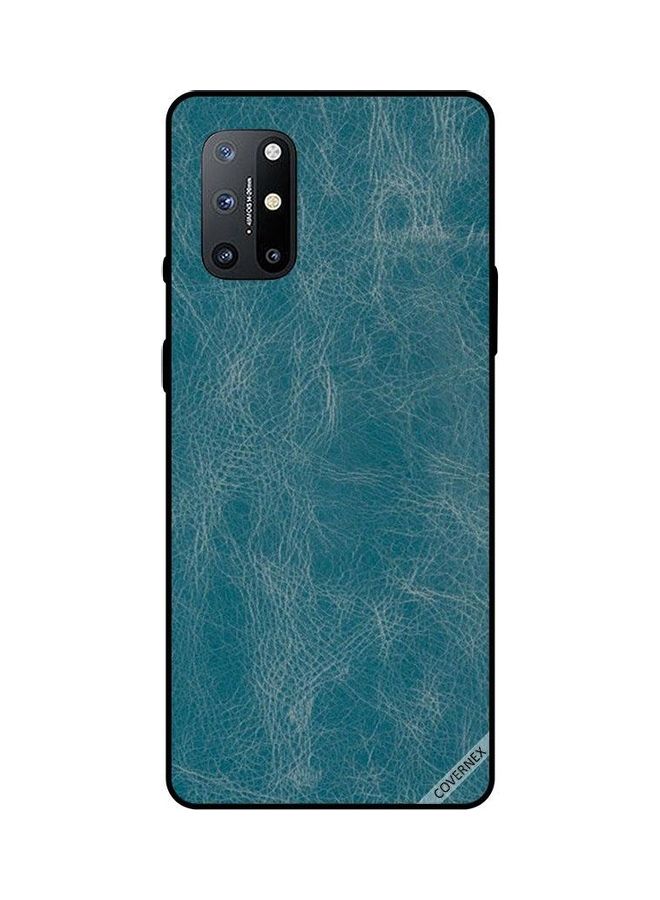 كوفرنيكس غطاء حماية واق لهاتف ون بلس 8T تصميم لجلد بلون أزرق - Image 1