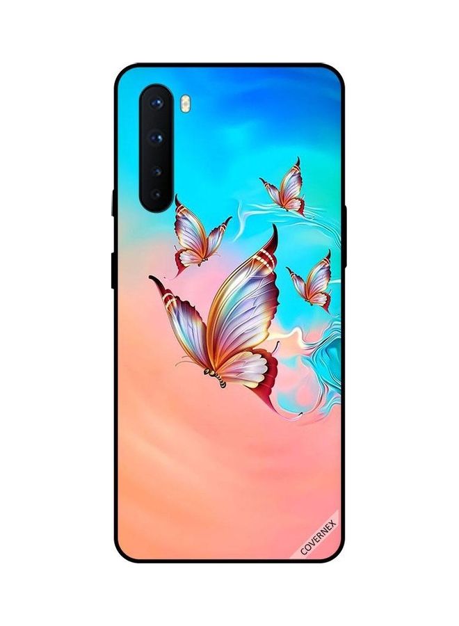 Covernex Protective Case Cover For OnePlus Nord Butterflies Flying Over Paint